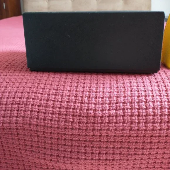 Paul Smith NWOT No 9 Women's Yellow Leather Cosmetic Bag Clutch with box - Picture 14 of 16